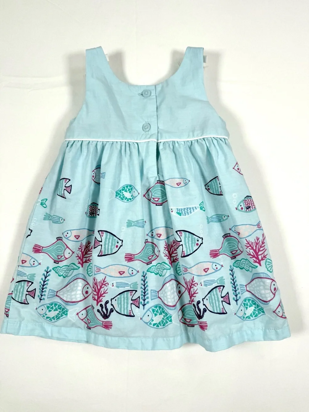 GYMBOREE Baby Under The Sea Fish Print Sundress 3-6M Discontinued Hard to Find